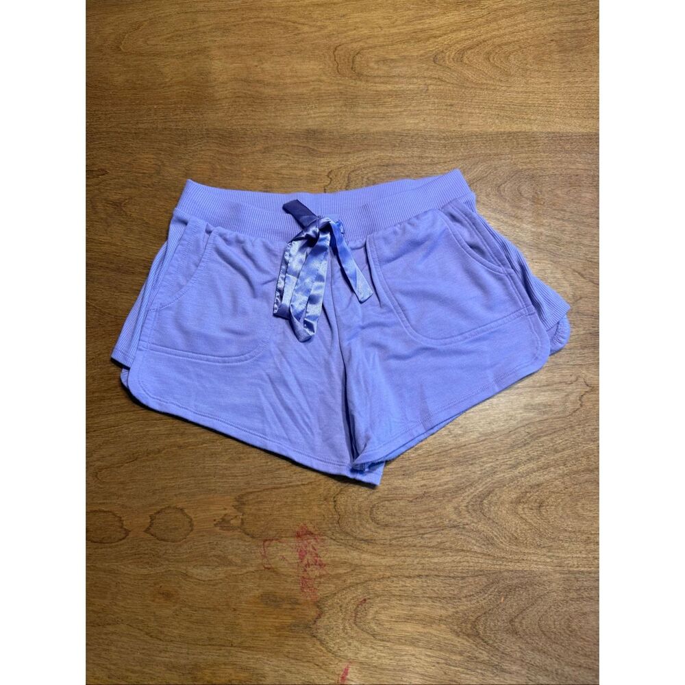 FN by Flora Nikrooz Women's Drawstring Sleep Lounge Shorts Lilac Purple Sz Small